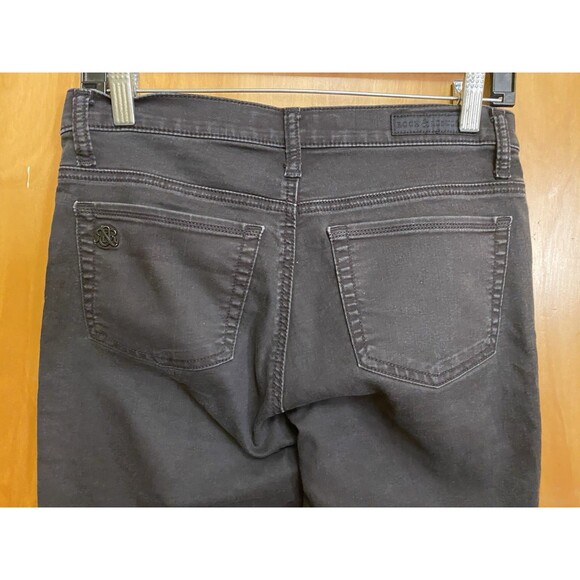 Rock & Republic Pull On Black  Stretch Denim Skinny Women's Jeans Size 8 - Picture 7 of 13